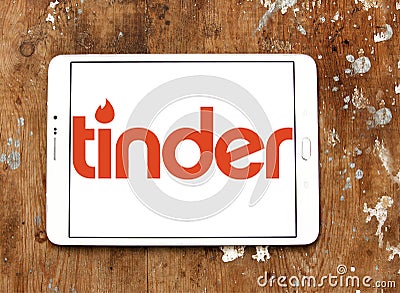 Tinder app logo Editorial Stock Photo
