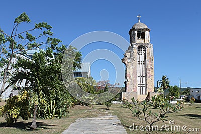 Tinian Church Ruins Stock Photo