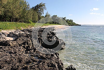 Tinian Landing Beach Stock Photo