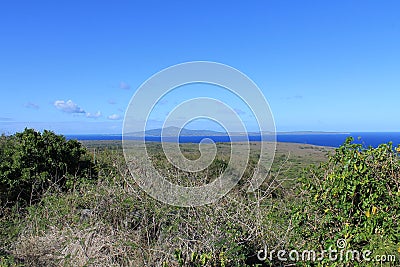 Tinian view from Mount Lasso Stock Photo