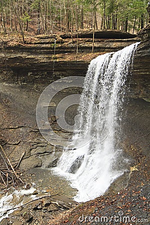 Tinker Falls Overhang Stock Photo