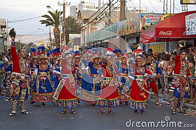 Tinku Dance Group - Arica, Chile Editorial Stock Photo