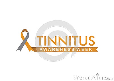 Tinnitus awareness week banner Vector Illustration