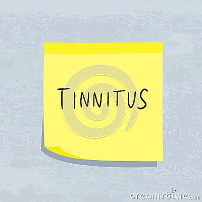 Tinnitus sign Vector Illustration