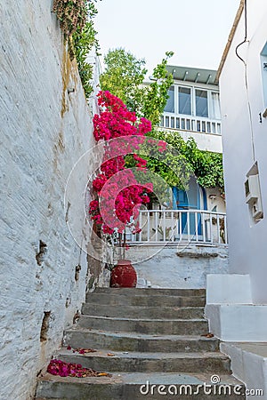 Isternia Tinos island Greece. Stock Photo