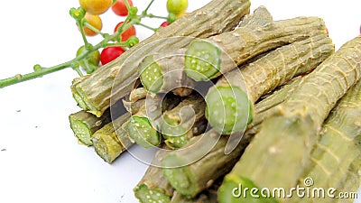 Tinospora cordifolia amritavalli guduchi branches snap Stock Photo