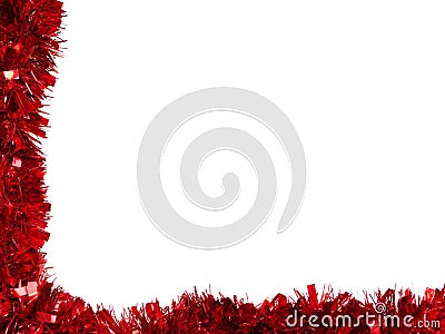 Tinsel borders collection Stock Photo