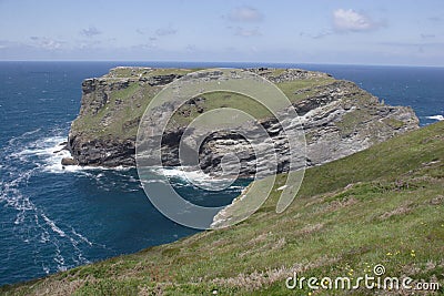 Tintagel castle Stock Photo