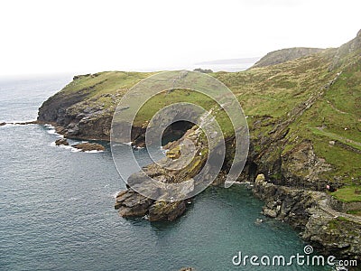 Tintagel Castle & Surrounds Stock Photo