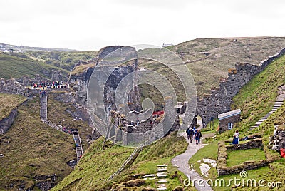 Tintagel Castle Editorial Stock Photo