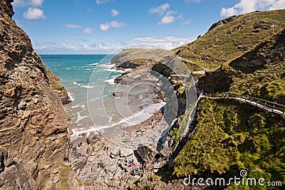 Tintagel Castle Editorial Stock Photo