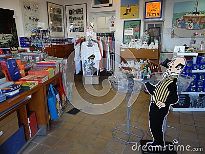 Tintin's shop Editorial Stock Photo