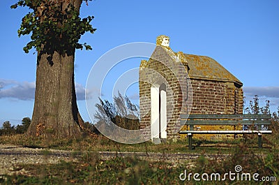 Tiny catholic chapel Stock Photo