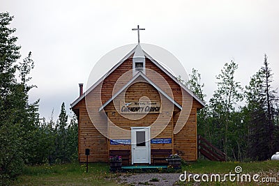 A tiny church in alaska Editorial Stock Photo