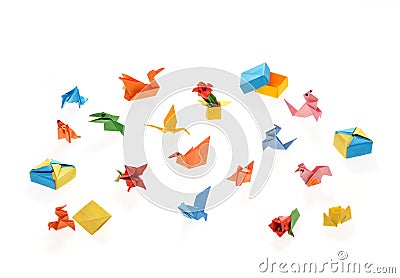 Tiny origami Stock Photo