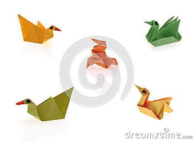 Tiny origami Stock Photo