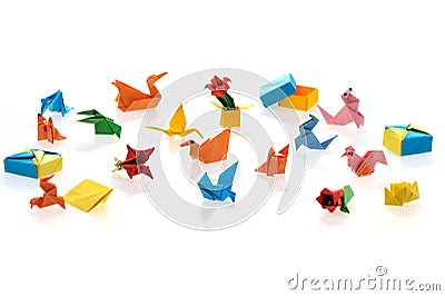 Tiny origami Stock Photo