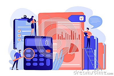 Audit service concept vector illustration. Vector Illustration