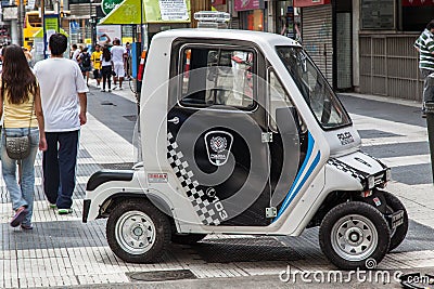 Tiny Police Car Buenos Aires Argentina Editorial Stock Photo