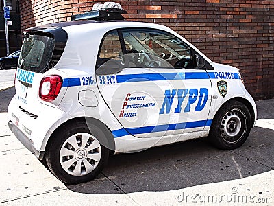 Tiny Police Car Editorial Stock Photo