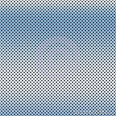 Tiny polka dots blue gradient background Stock Photo