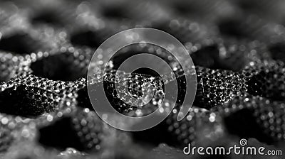Tiny raised bumps can be felt tered across the graphene sheet providing another layer of texture and complexity to its Stock Photo