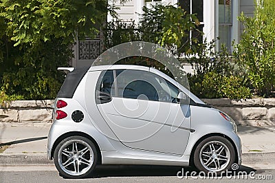 Tiny Smart Car Stock Photo