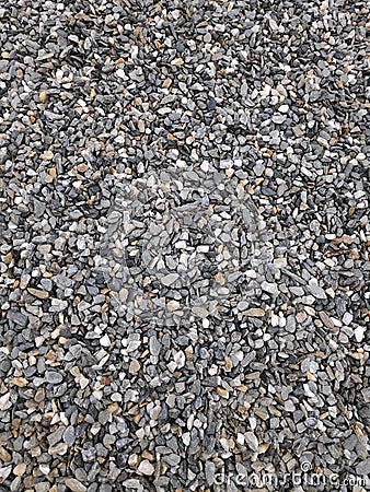 Tiny stones texture background - shades of grey and blue Stock Photo