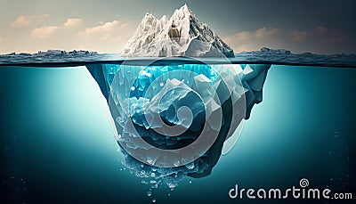 Tip of the iceberg. Business concept Stock Photo