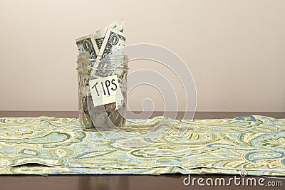 Tip Jar Stock Photo