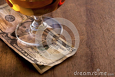 Tip Money Stock Photo