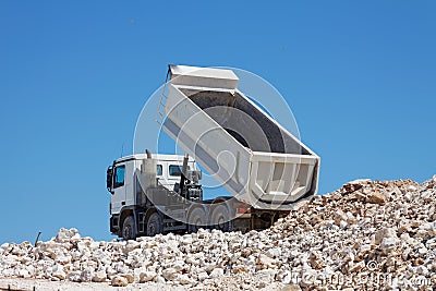 Tipper truck Stock Photo