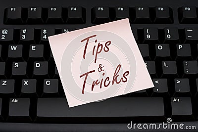 Tips and Tricks Stock Photo