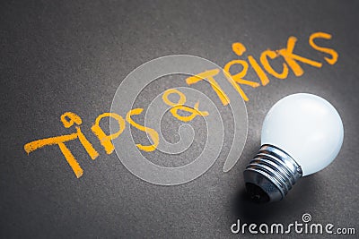 Tips and Tricks Stock Photo