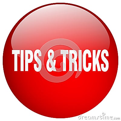 tips & tricks button Vector Illustration