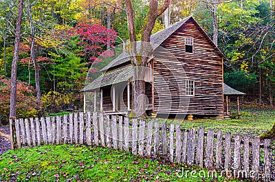 Tipton Place, Cades Cove, great Smoky Mountains Stock Photo