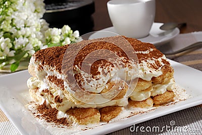 Tiramisu Dessert Stock Photo