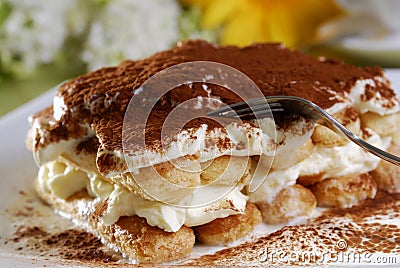 Tiramisu Dessert Stock Photo