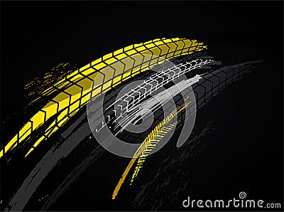 Tire Background Image Vector Illustration