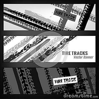 Tire Banner Template Vector Illustration