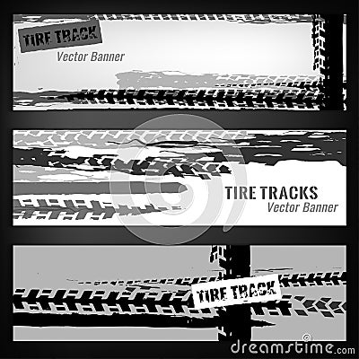 Tire Banner Template Vector Illustration