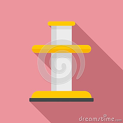 Tire fitting element icon, flat style Vector Illustration