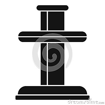 Tire fitting element icon, simple style Vector Illustration
