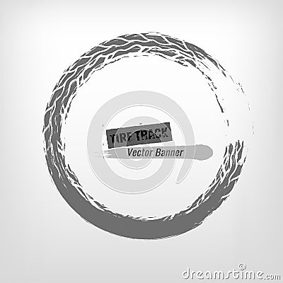 Tire Grunge Stamp Vector Illustration