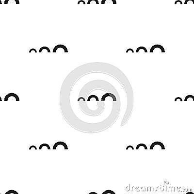 Tire on playgarden icon in black style isolated on white background. Play garden pattern stock vector illustration. Vector Illustration