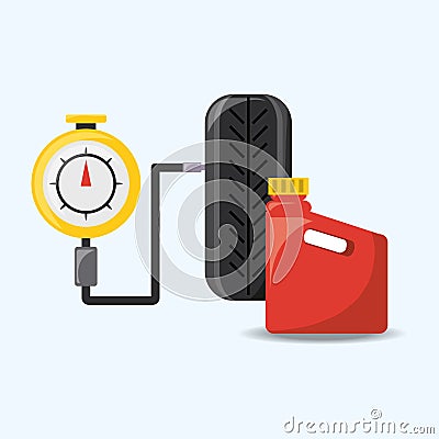 Car service design Vector Illustration