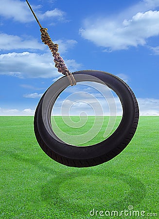 Tire Swing Stock Photo