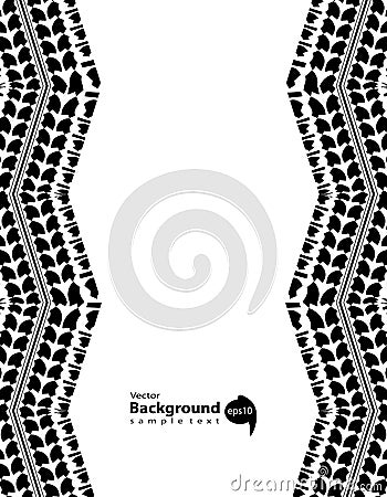 Tire track abstract background Stock Photo