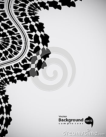 Tire track abstract background Stock Photo