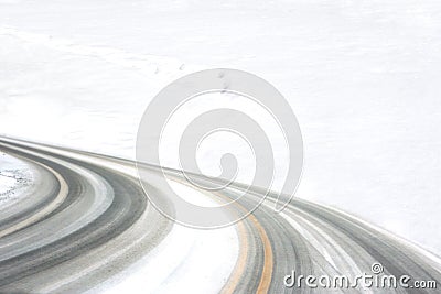 Tire Tracks Stock Photo